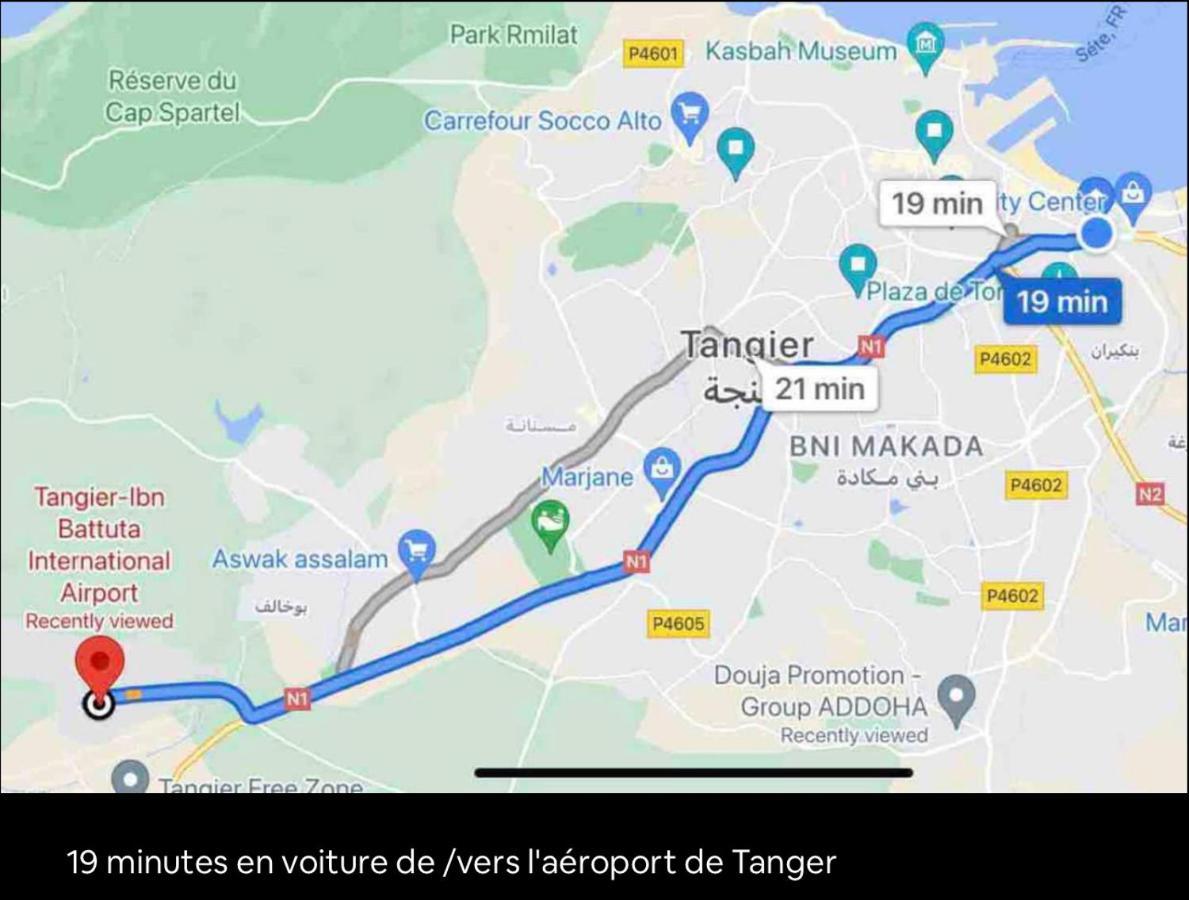Joli Studio Vue Sur Mer - Gare Tgv Tanger Eksteriør billede